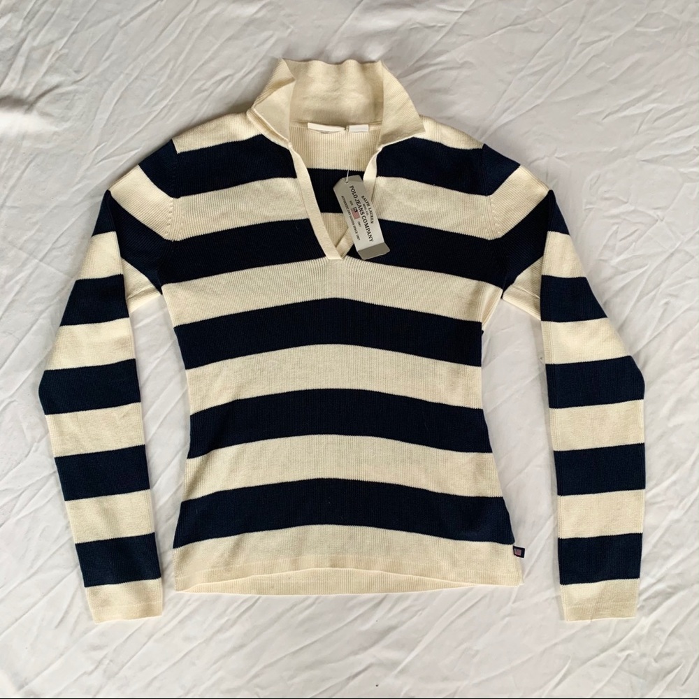 100% Cotton Striped Sweater